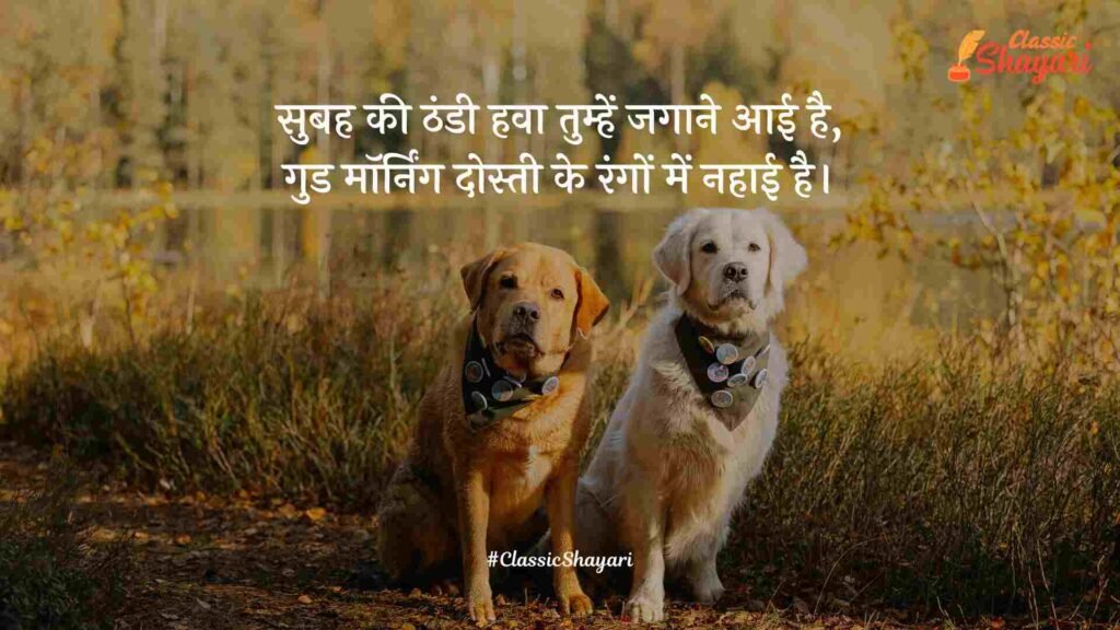 dosti good morning shayari​