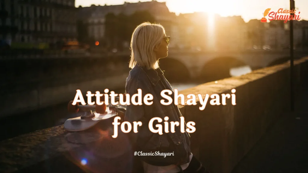 Attitude shayari for girls in english